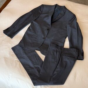 H&M Slim-fit Charcoal Suit for Men